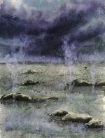 Die wüste Erde während der 1000 Jahre