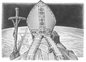 Papst von hinten