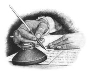 schreibende Hand